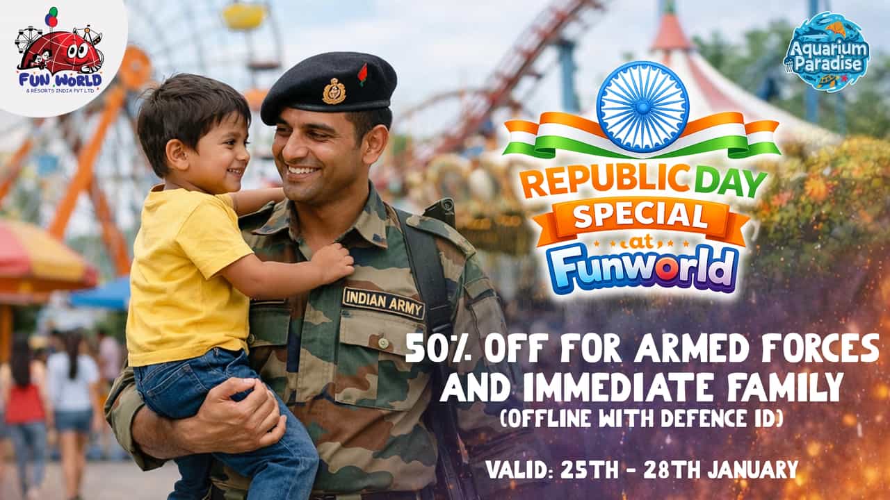 Armed Forces Special Offer – 50% Off on Funworld Entry Tickets